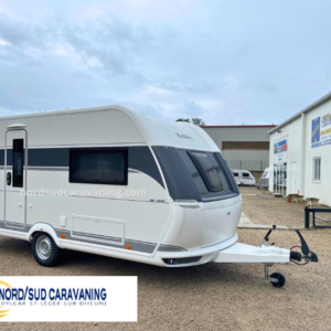 CARAVANE HOBBY DE LUXE 460 UFE VUE EXTERIEURE