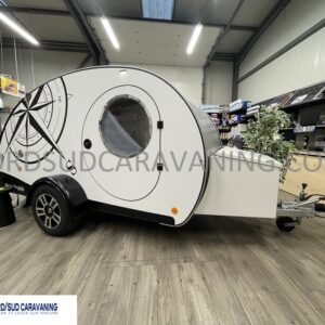 MINI CARAVANE TEAR DROP MISS DROP THE FRENCH TOUCH VUE EXTERIEURE