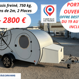 PROMO MISS DROP Série Limitée "THE FRENCH TOUCH" MINI CARAVANE TEAR DROP
