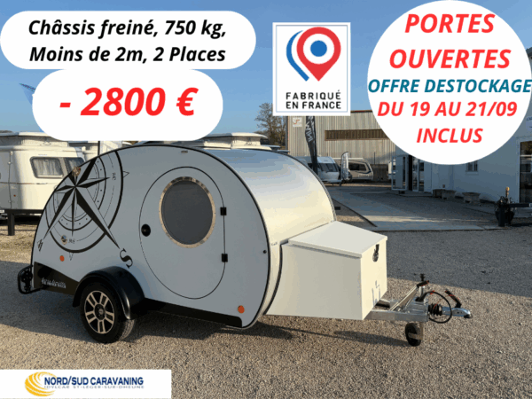 PROMO MISS DROP Série Limitée "THE FRENCH TOUCH" MINI CARAVANE TEAR DROP