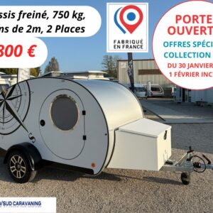 PROMO MISS DROP Série Limitée "THE FRENCH TOUCH" MINI CARAVANE TEAR DROP