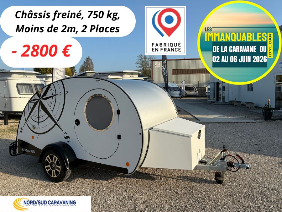 PROMO MISS DROP Série Limitée "THE FRENCH TOUCH" MINI CARAVANE TEAR DROP