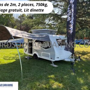 caravane surbaissée silver mini freestyle 290 vue extérieure