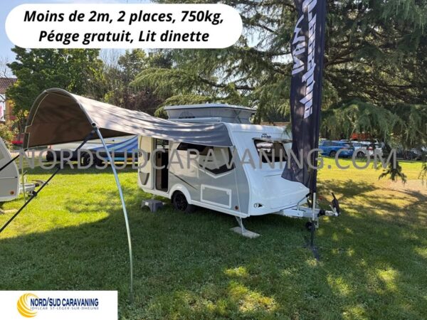 caravane surbaissée silver mini freestyle 290 vue extérieure