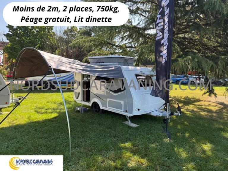 caravane surbaissée silver mini freestyle 290 vue extérieure
