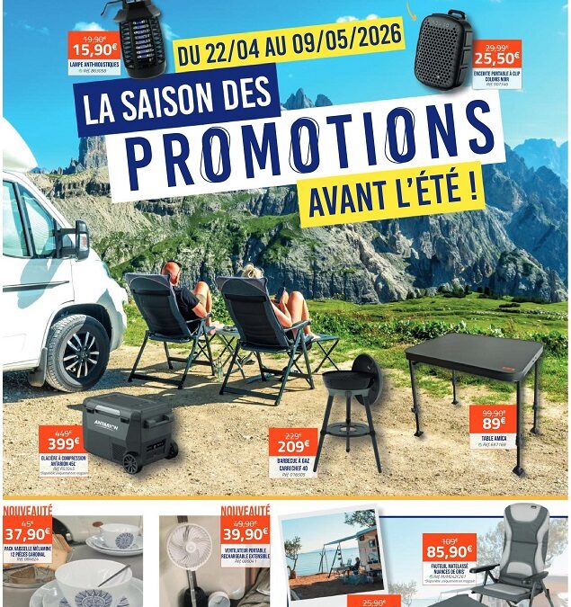PROMOS ACCESSOIRES du 22 Avril au 9 Mai inclus